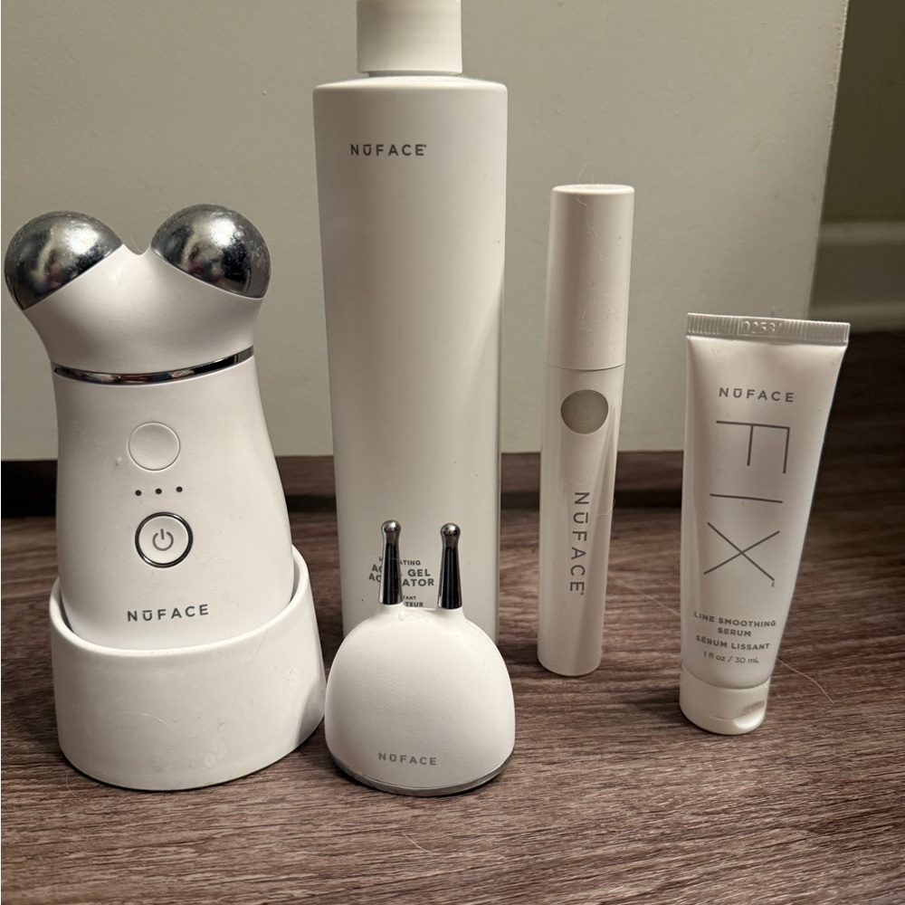 NuFace Skincare Tool Collection - White and Silver